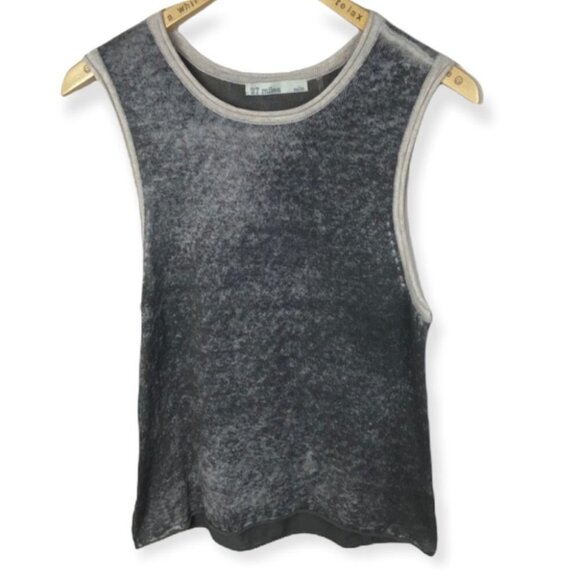 Revolve 27 Miles Malibu Karolina Muslce Tank Top Revolve Grey Tie Dye Size Small - Picture 2 of 9